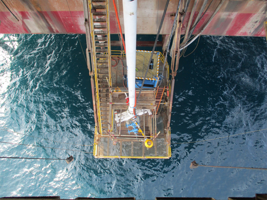 Aquaterra Energy's AQC-CW Completion and Workover Riser system working offshore